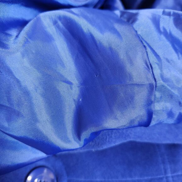 Tulle Anthropologie Hooded Peacoat Jacket Women's XL Royal Blue Lined Gorpcore - Picture 11 of 14